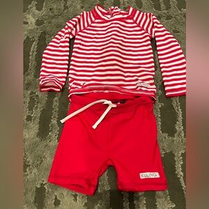 Kuiling rash guard+ shorts set